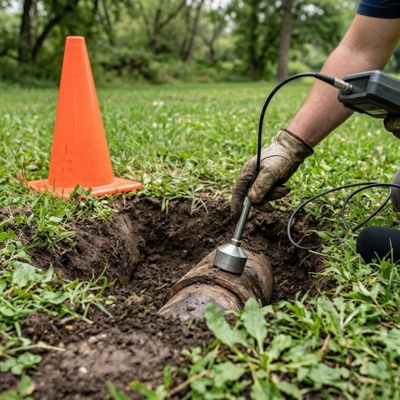 Sewer line leak detection performed near Duck Creek Greenbelt in Garland, TX