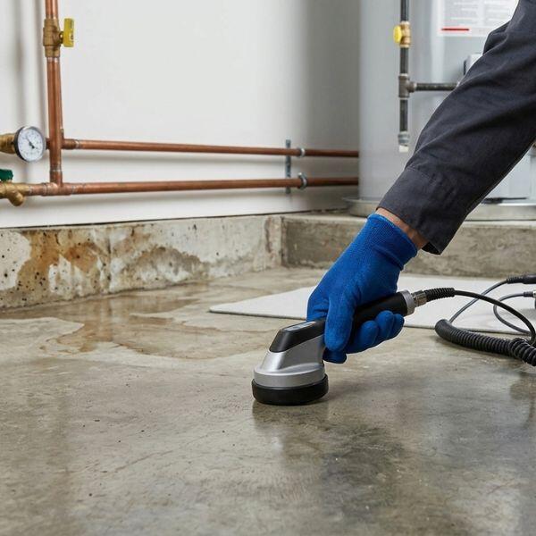 Professional slab leak detection in Murphy using acoustic listening equipment to locate hidden water leaks under concrete foundations without damage.